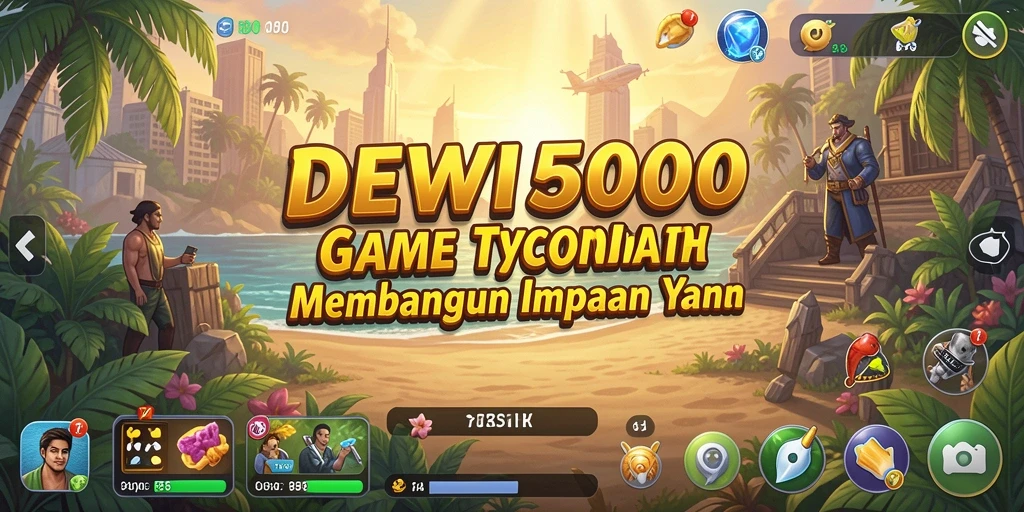 Tampilan gameplay Tycoon yang mendetail dan menarik di DEWI5000.