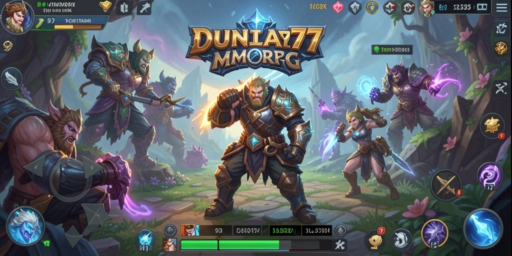 Tampilan menakjubkan dari gameplay DUNIA77 yang penuh aksi.