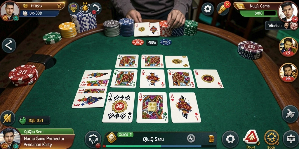 Menampilkan gameplay QiuQiu yang seru dan kompetitif.
