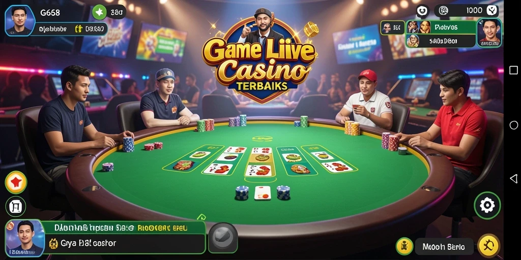 Gameplay G668 yang menarik dan interaktif dalam aplikasi Live Casino.