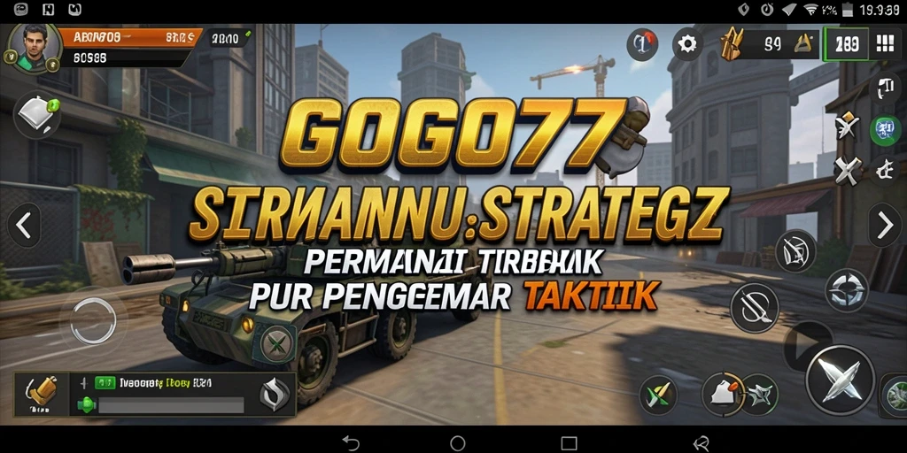 Screenshot gameplay GOGO77 menunjukkan aksi strategi yang intens dan dinamis.