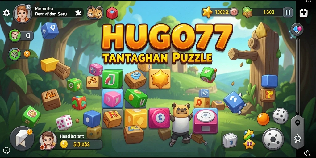 Screenshot gameplay HUGO77 yang penuh tantangan puzzle.