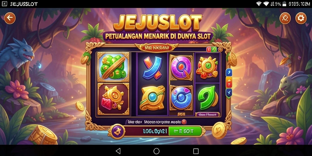 Menampilkan gameplay seru dari <strong>JEJUSLOT</strong> di dunia petualangan.