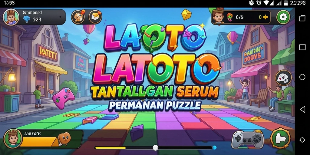 Tampilan gameplay seru di LATOTO yang penuh dengan warna dan tantangan Puzzle.