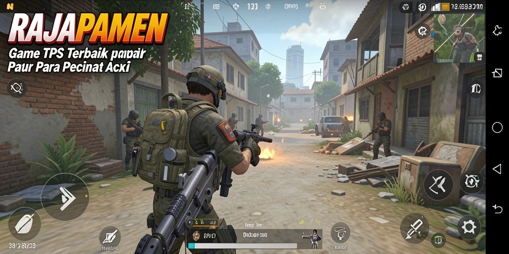 Tampilan menakjubkan dari gameplay RAJAPAMEN yang penuh aksi.