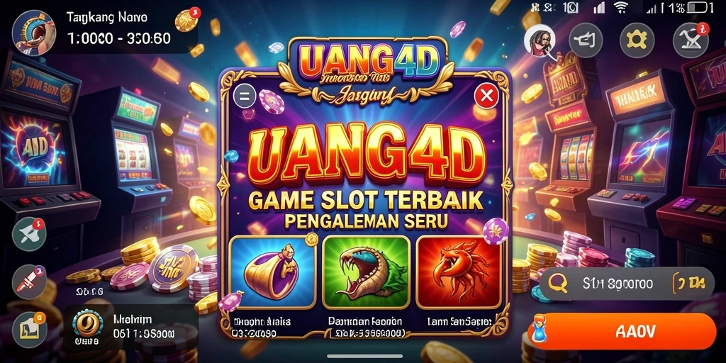 Tampilan gameplay UANG4D dengan desain slot yang memikat.