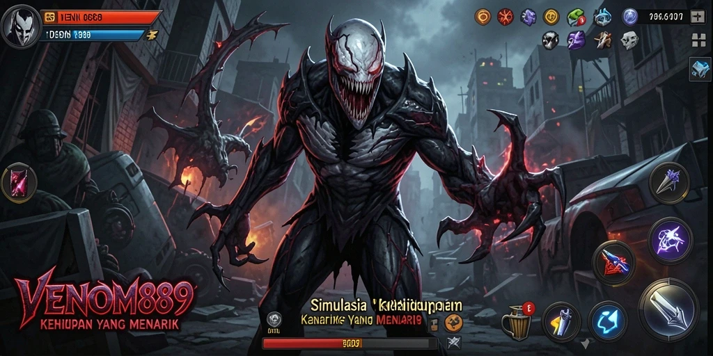 Tampilan gameplay menarik dari VENOM889 yang menunjukkan interaksi karakter dalam simulasi.