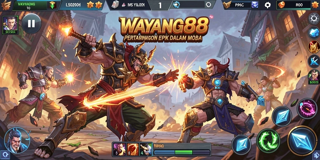 Gameplay seru dalam WAYANG88 dengan karakter wayang yang unik.