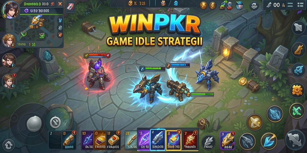 Tampilan gameplay menarik dari WINPKR yang menggambarkan pengalaman Idle.